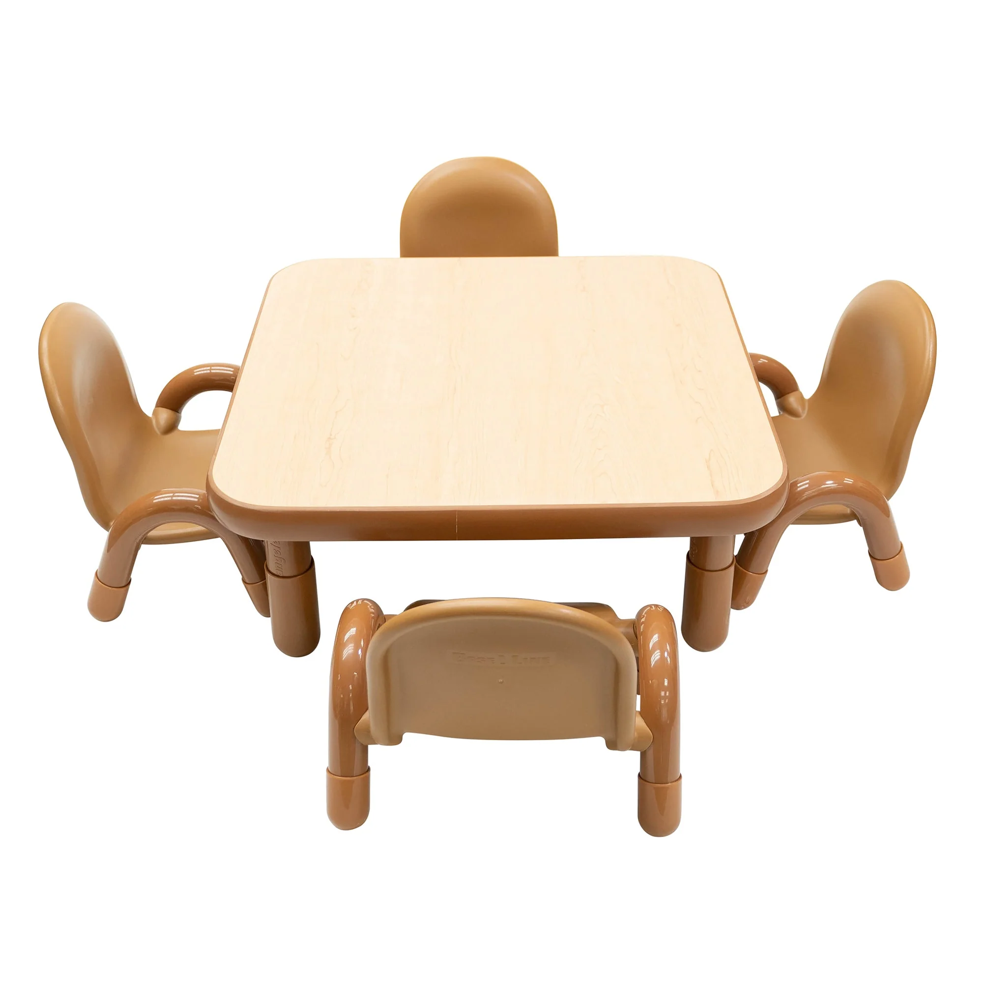 Baseline Toddler 30 Square Table and Chair Set Natural Wood - Image 3