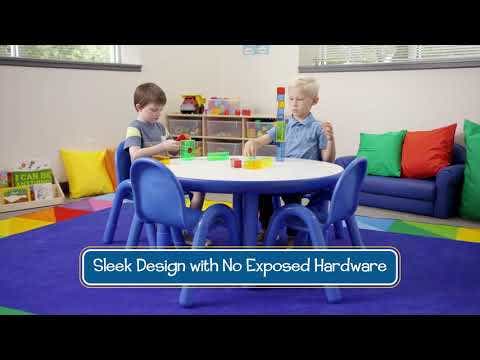 Baseline Toddler 30 Square Table and Chair Set Natural Wood - Image 6