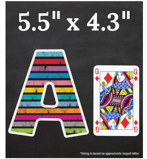 Colorful Chalkboard EZ Letters 4 inch - Image 4