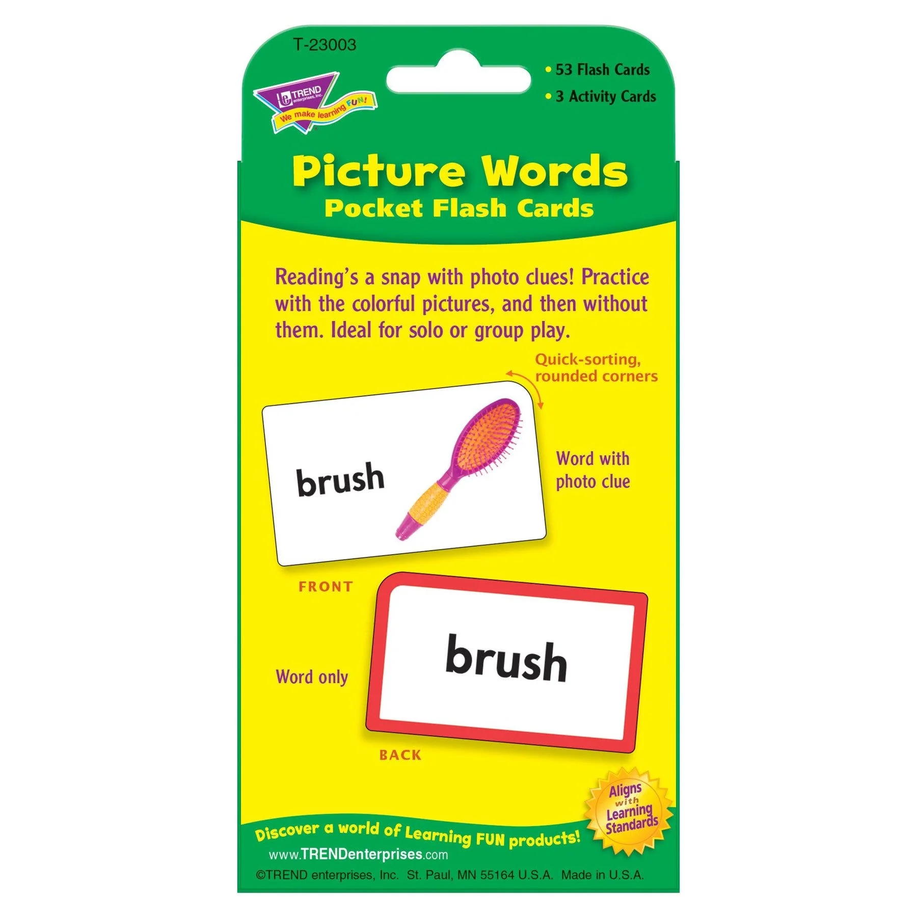 Picture Words Pocket Flash Cards - Image 4