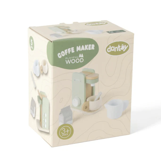 Playful Wood Coffee Machine - Image 3