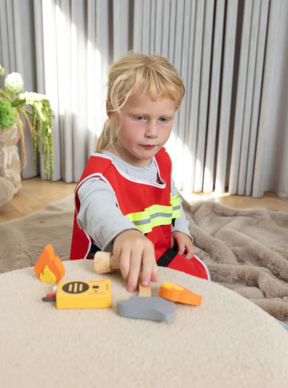 Playful Wood Firefighter Play Set - Image 3